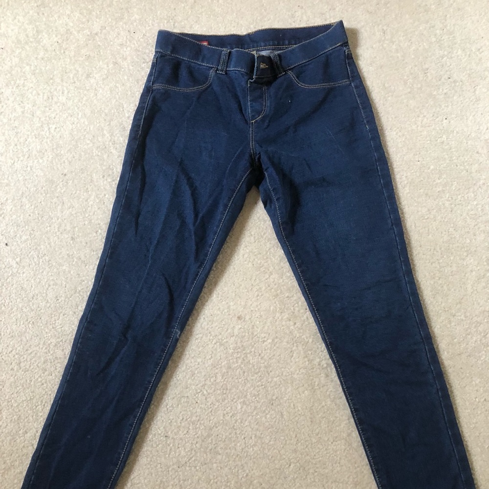 arizona low rise dark wash jeggings